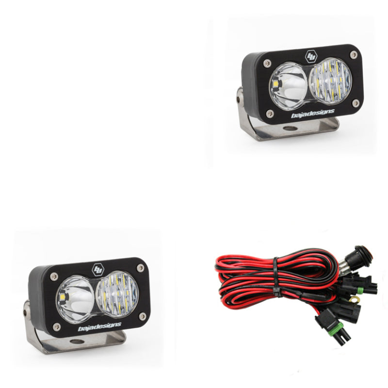 Baja Designs S2 Sport Driving Combo Pattern Pair LED Work Light - Clear - Striker Modified