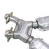 BBK 96-04 Mustang 4.6 GT / Cobra Short Mid X Pipe w Catalytic Converters 2-1/2 For Long Tube Headers - Striker Modified