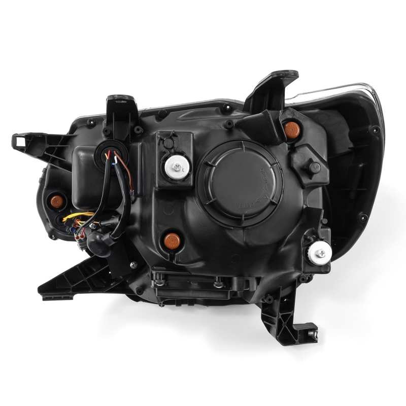 AlphaRex 12-15 Toyota Tacoma PRO-Series Projector Headlights Plank Style Alpha Black w/DRL - Striker Modified