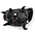 AlphaRex 12-15 Toyota Tacoma PRO-Series Projector Headlights Plank Style Alpha Black w/DRL - Striker Modified