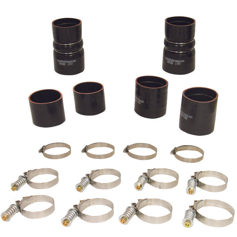 BD Diesel Intercooler Hose & Clamp Kit - 1999-2003 Ford 7.3L PowerStroke - Striker Modified