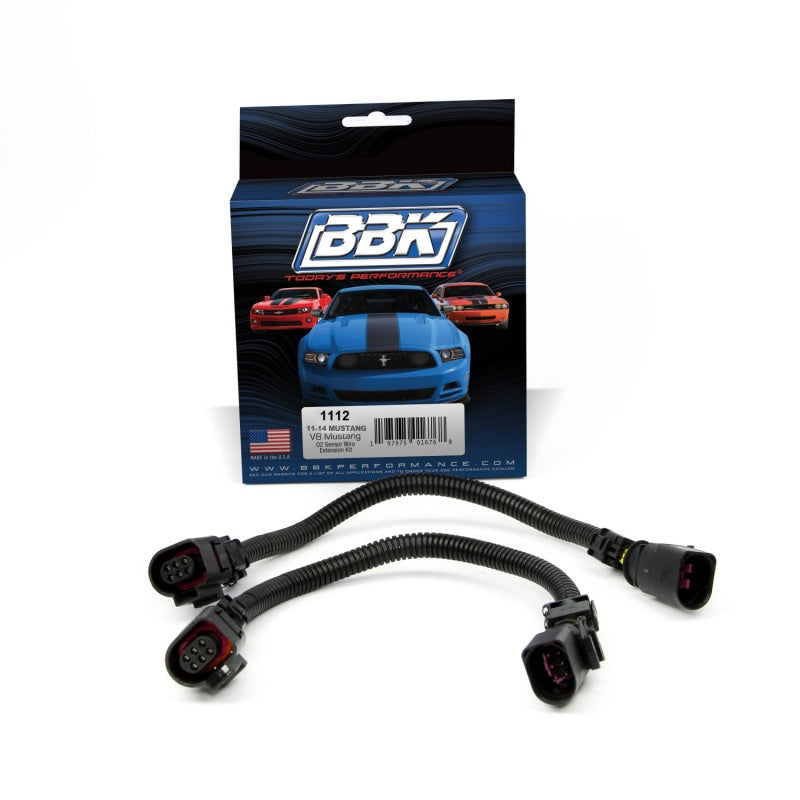 BBK 11-14 Mustang GT Front O2 Sensor Wire Harness Extensions 12 (pair) - Striker Modified