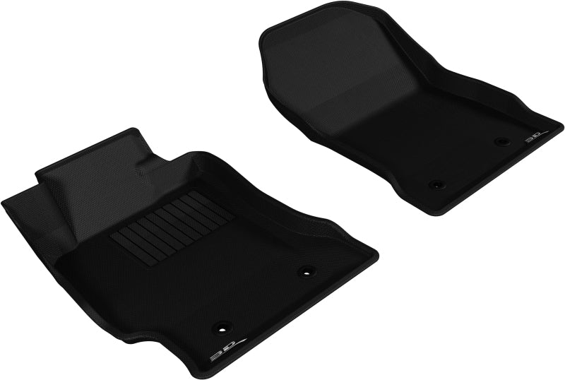 3D MAXpider 2013-2019 Toyota/Subaru/Scion FR-S Kagu 1st Row Floormat - Black - Striker Modified