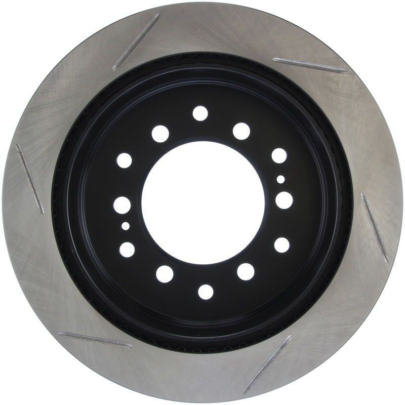 StopTech Power Slot 01-07 Toyota Sequoia/03-09 4 Runner / 03-09 Lexus GX470 Slotted Left Rear Rotor - Striker Modified