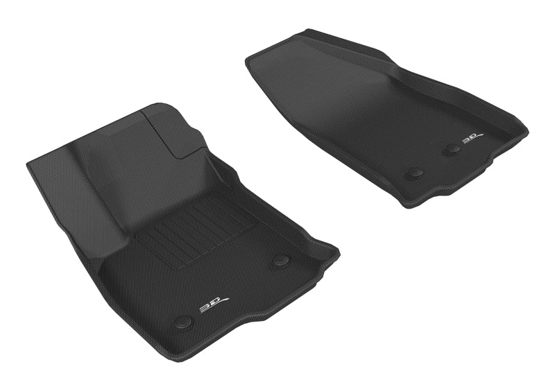 3D MAXpider 2016-2019 Chevrolet Volt Kagu 1st Row Floormat - Black - Striker Modified