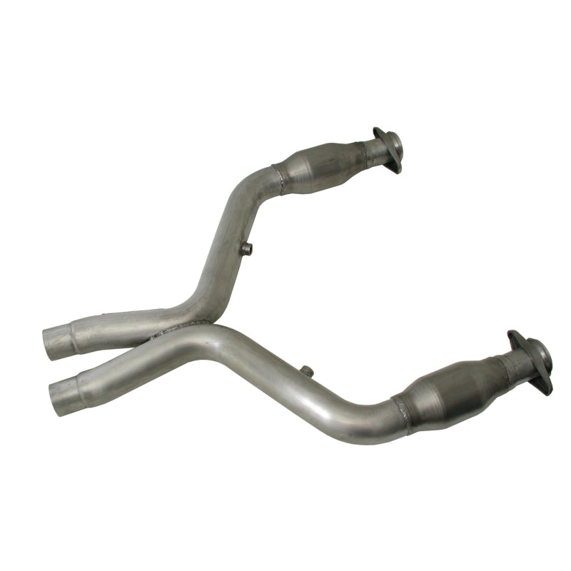 BBK 11-14 Mustang 5.0 Short Mid X Pipe With Catalytic Converters 3.0 For BBK Long Tube Headers - Striker Modified