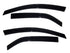 AVS 10-12 Kia Forte Ventvisor Outside Mount Window Deflectors 4pc - Smoke - Striker Modified