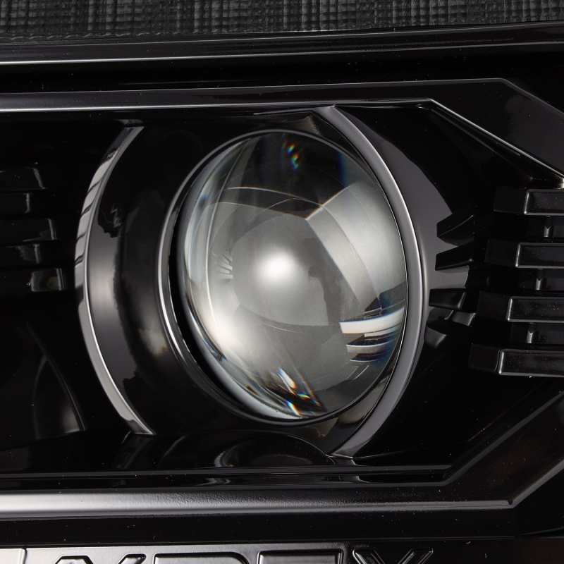 AlphaRex 12-15 Toyota Tacoma PRO-Series Projector Headlights Plank Style Alpha Black w/DRL - Striker Modified