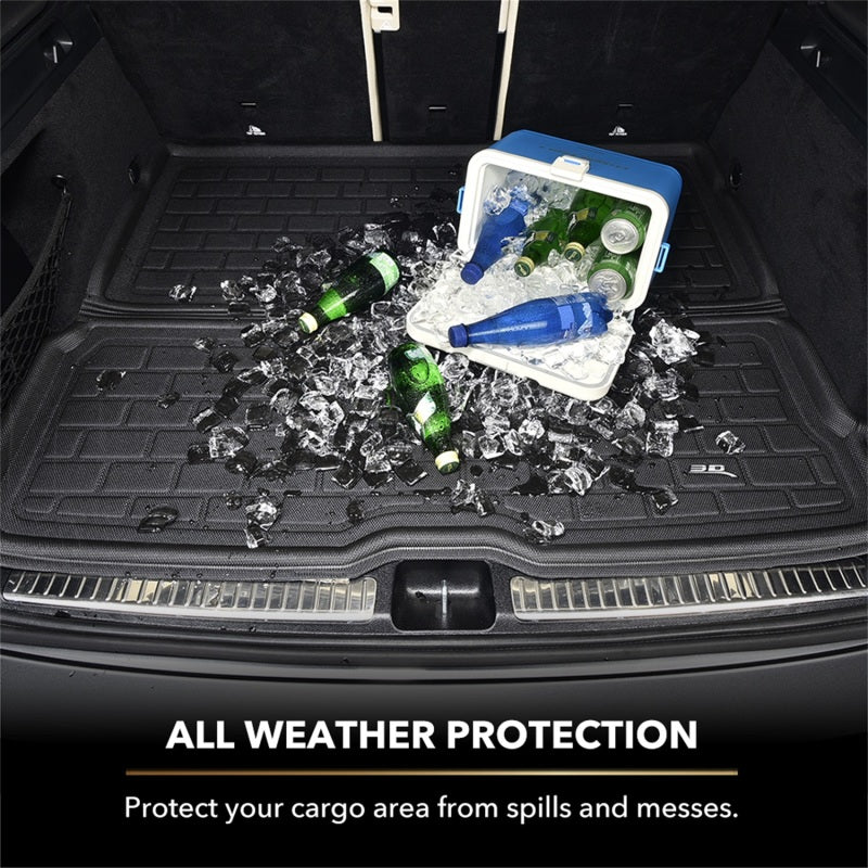 3D MAXpider 20-23 Tesla Model Y 2nd Row Seatback Protector Kagu Cargo Liner - Black - Striker Modified