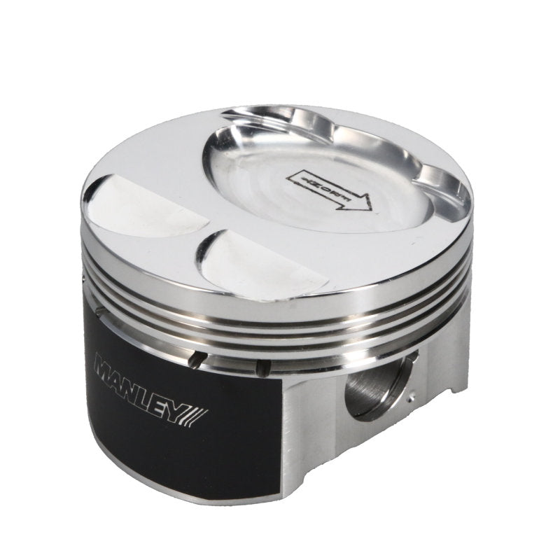 Manley MazdaSpeed 3 MZR 2.3L 87.75mm Bore -13.3cc Dome 9.5:1 CR  Pistons w/ Rings - Set of 4 - Striker Modified