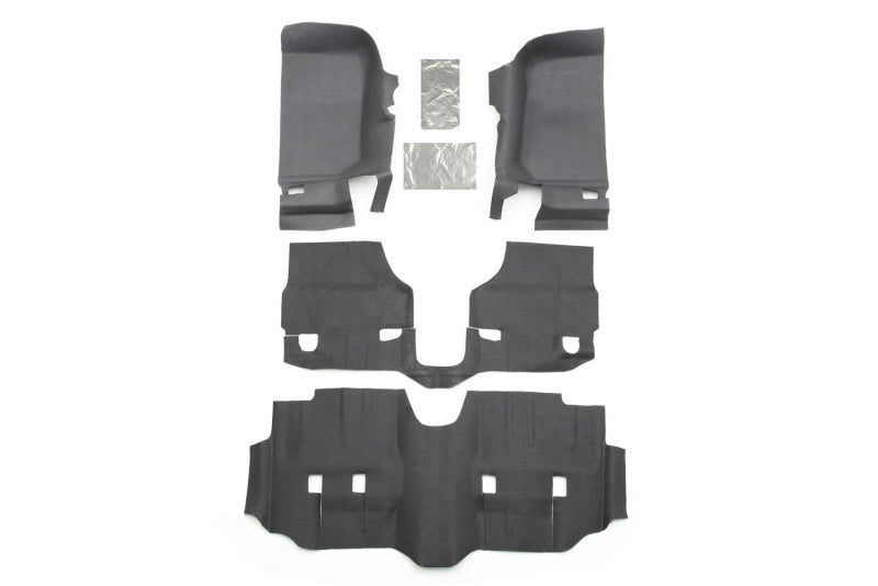 BedRug 07-16 Jeep JK Unlimited 4Dr Front 4pc BedTred Floor Kit (Incl Heat Shields) - Striker Modified