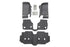 BedRug 07-16 Jeep JK Unlimited 4Dr Front 4pc BedTred Floor Kit (Incl Heat Shields) - Striker Modified