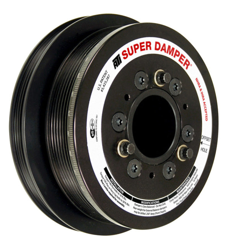 ATI Damper - 7.48in - Alum - 6 Grv - No A/C - LS3 Camaro - 10-15 - Gen 3 Vortec Truck - LS - Striker Modified