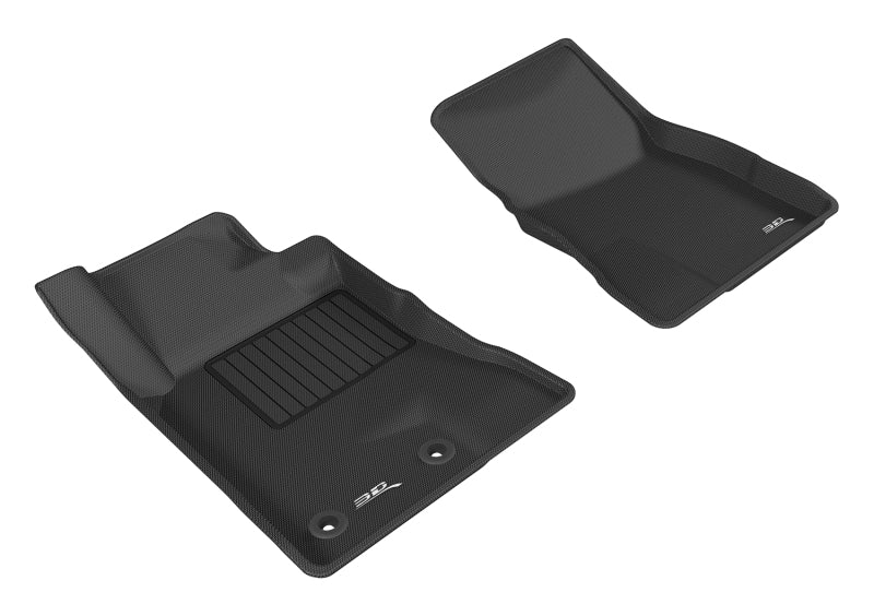 3D MAXpider 2015-2020 Ford Mustang Kagu 1st Row Floormat - Black - Striker Modified
