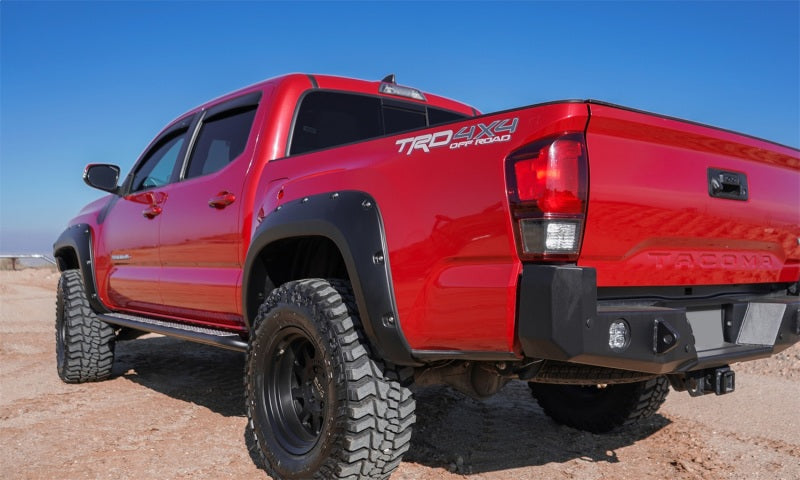 AVS 16-18 Toyota Tacoma Double Cab Ventvisor In-Channel Front & Rear Window Deflectors 4pc - Smoke - Striker Modified