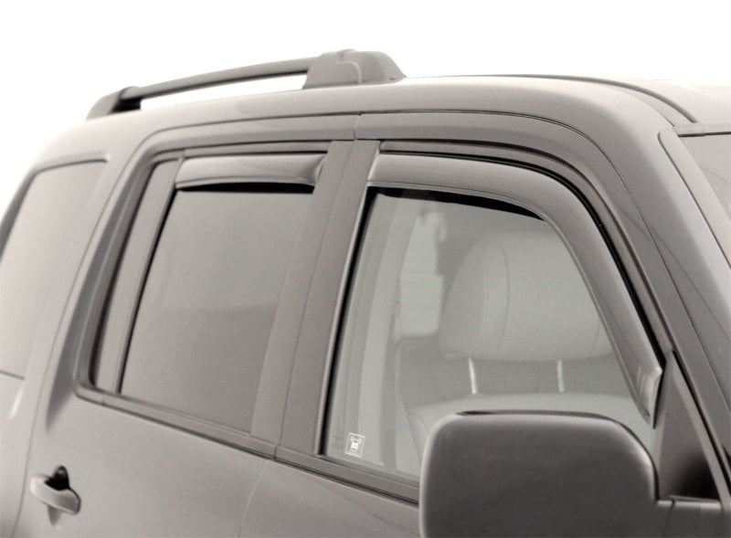 AVS 09-15 Honda Pilot Ventvisor In-Channel Front & Rear Window Deflectors 4pc - Smoke - Striker Modified
