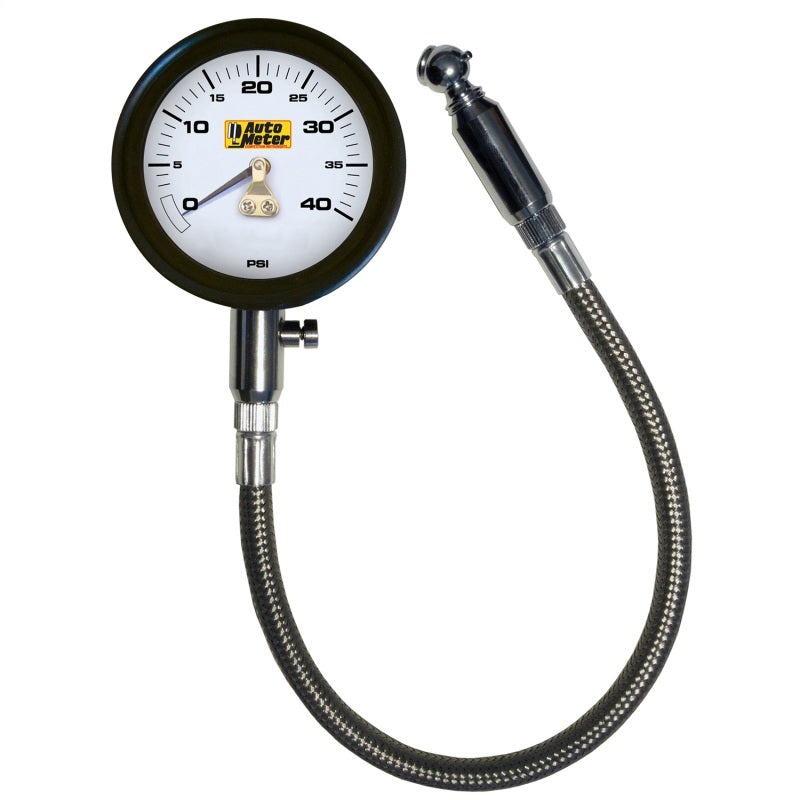 Autometer NASCAR Performance 40PSI Lo-Pressure Tire Pressure Gauge - Striker Modified