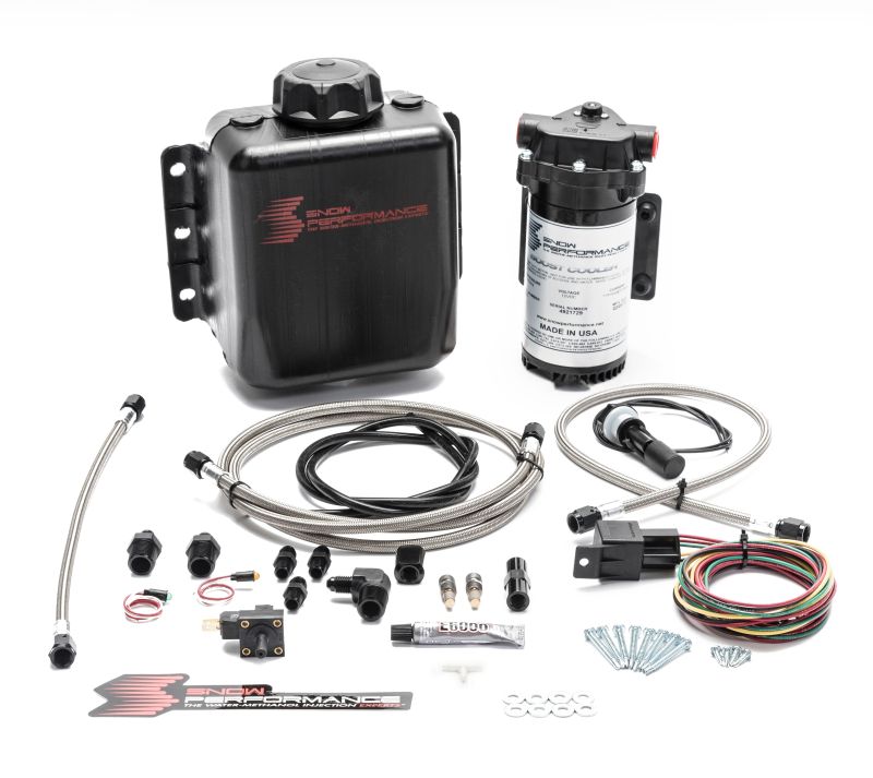 Snow Performance Stg 1 Boost Cooler F/I Water Injection Kit (Incl. SS Braided Line and 4AN Fittings) - Striker Modified