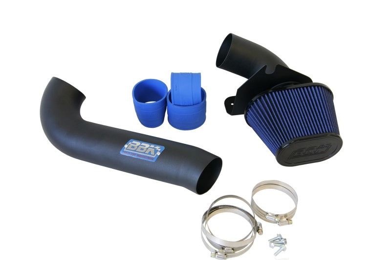 BBK 86-93 Mustang 5.0 Cold Air Intake Kit - Fenderwell Style - Blackout Finish - Striker Modified