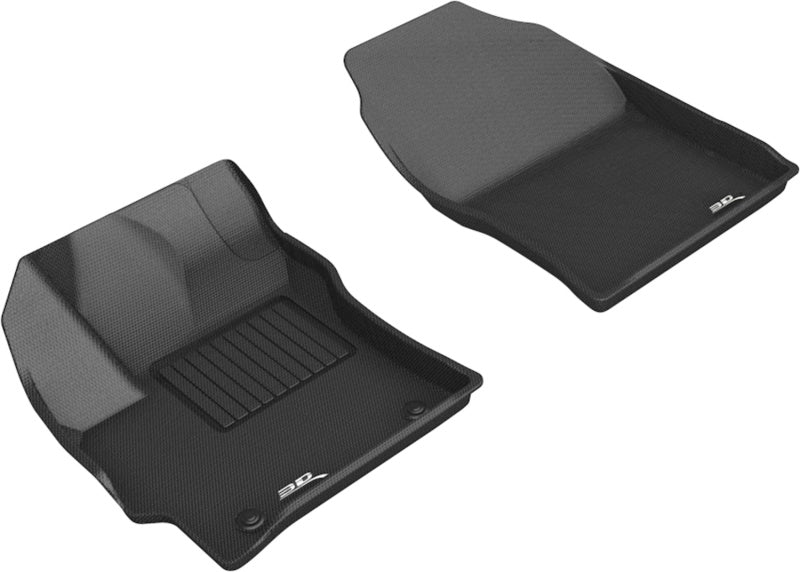 3D MAXpider 2019-2020 Toyota Corolla Hatchback Kagu 1st Row Floormats - Black - Striker Modified