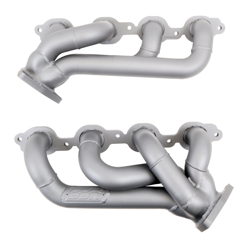 BBK 14-18 GM Truck 5.3/6.2 1 3/4in Shorty Tuned Length Headers - Titanium Ceramic - Striker Modified