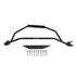 BBK 94-04 Mustang V6 GT Tubular Strut Tower Brace - Black Powdercoat Finish - Striker Modified