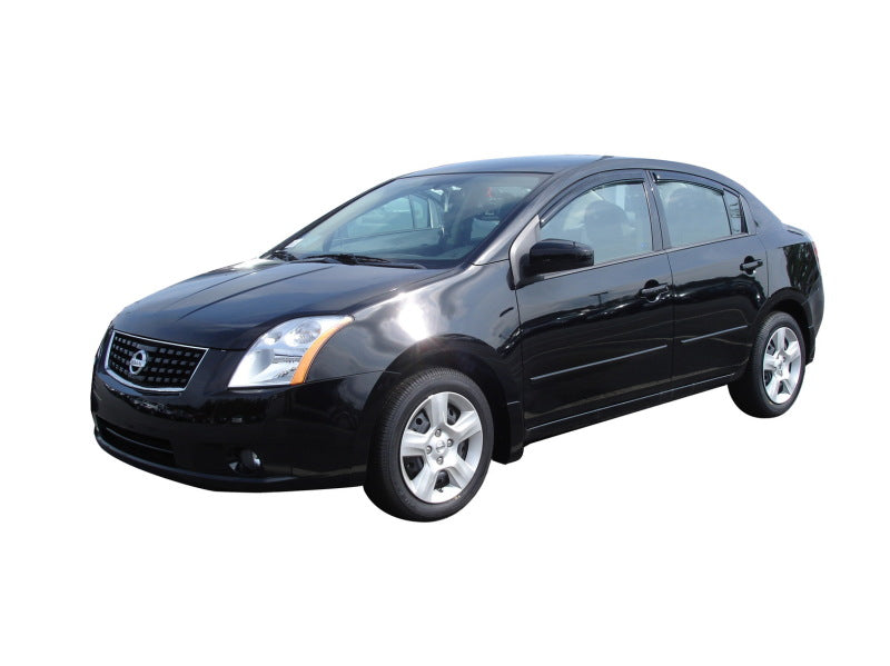 AVS 07-12 Nissan Sentra Ventvisor Outside Mount Window Deflectors 4pc - Smoke - Striker Modified