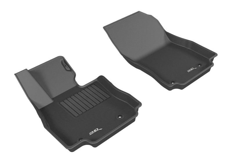 3D MAXpider 2016-2020 Toyota/Scion Yaris/Yaris Ia/Ia Kagu 1st Row Floormat - Black - Striker Modified