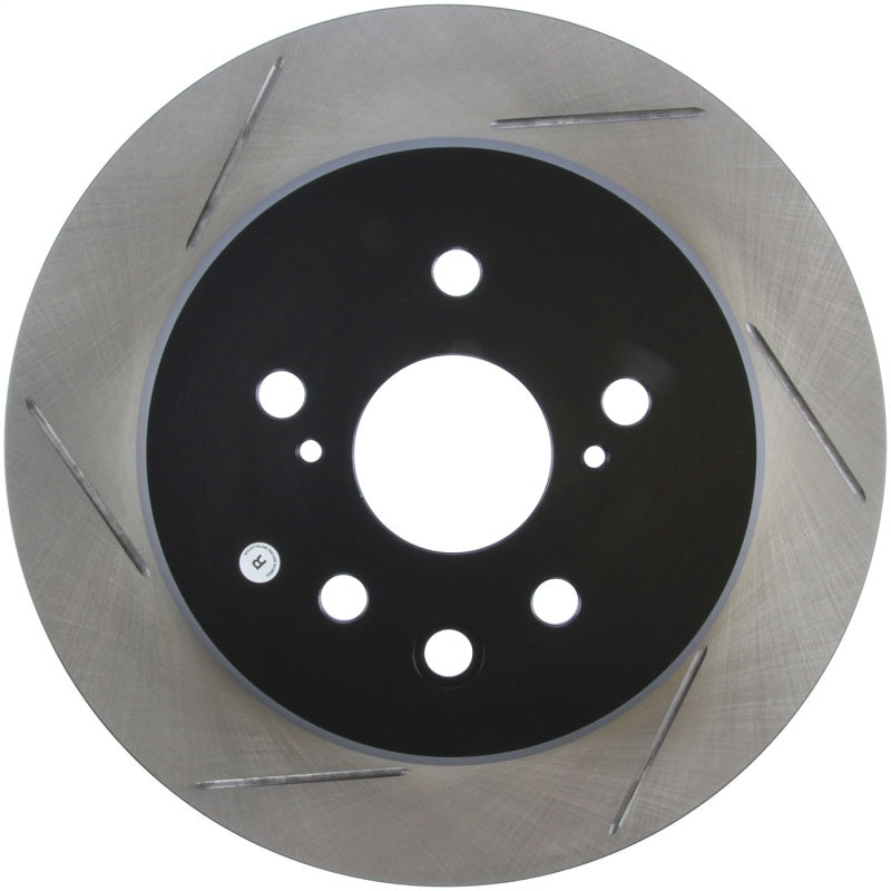 StopTech 13-14 Lexus GS300/350/400/430 Slotted Sport Rear Right Brake Rotor - Striker Modified