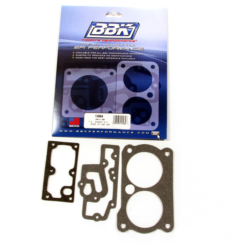 BBK 85-97 GM 305350 LT1 Twin 58mm Throttle Body Gasket Kit - Striker Modified