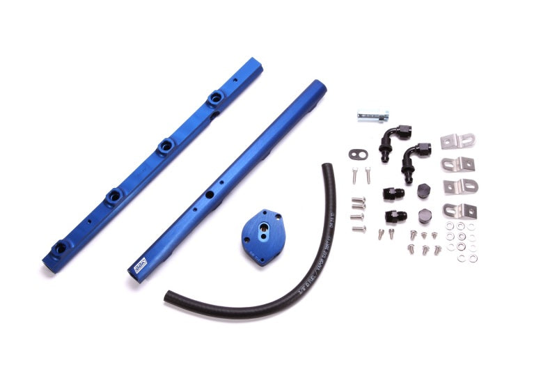 BBK 99-04 Mustang 4.6 GT High Flow Billet Aluminum Fuel Rail Kit - Striker Modified