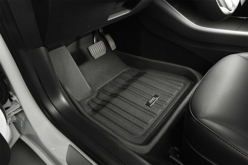 3D MAXpider 2020-2022 Tesla Model 3 Elitect 1st & 2nd Row Floormats - Black - Striker Modified
