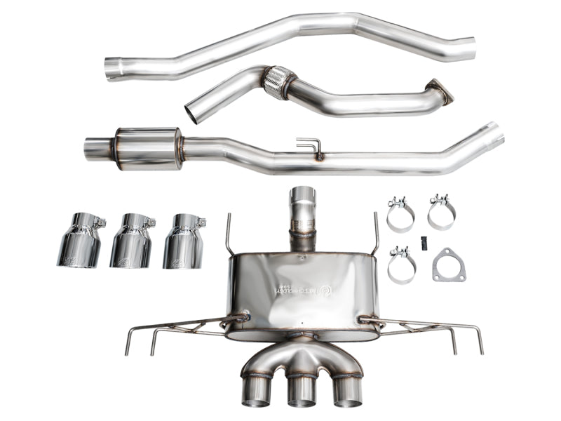 AWE Tuning 2023 Honda Civic Type R FL5 Touring Edition Exhaust w/ Triple Chrome Silver Tips - Striker Modified