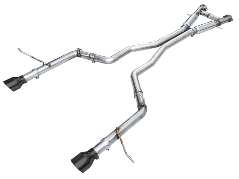 AWE Tuning 18-23 Dodge Durango SRT & Hellcat Track Edition Exhaust - Diamond Black Tips - Striker Modified