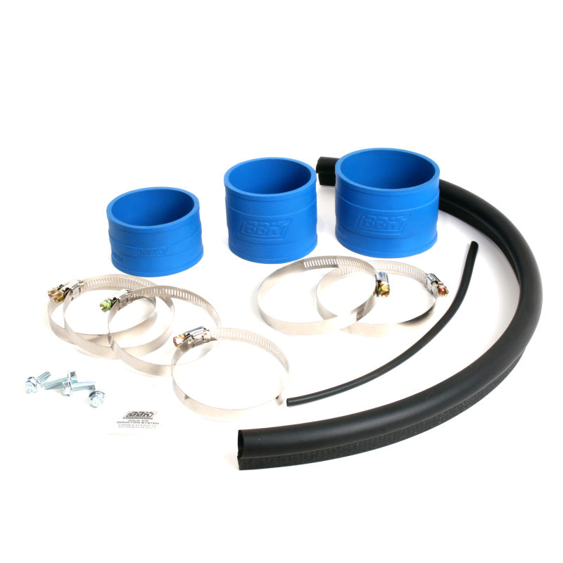 BBK 86-93 Mustang 5.0 Cold Air Intake Kit - Fenderwell Style - Blackout Finish - Striker Modified
