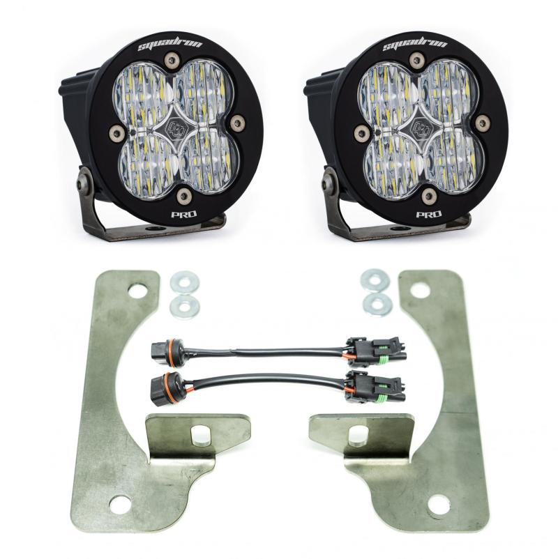 Baja Designs 2018 Wrangler JL Rubicon Squadron R Pro Fog Pocket Kit - Striker Modified