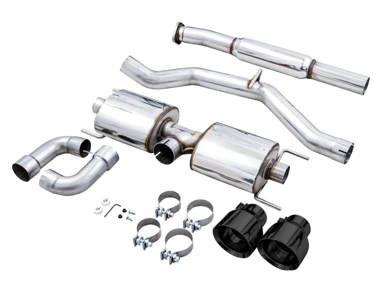 AWE Subaru BRZ/ Toyota GR86/ Toyota 86 Touring Edition Cat-Back Exhaust- Diamond Black Tips - Striker Modified