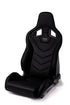 Recaro Sportster GT Passenger Seat - Black Nardo/Black Nardo - Striker Modified