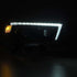 AlphaRex 10-13 Toyota 4Runner PRO-Series Proj Headlights Plank Style Alpha Blk w/Seq Signal/DRL - Striker Modified