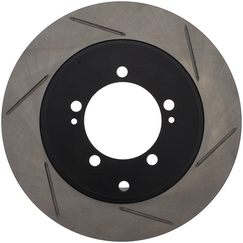 StopTech Power Slot 03-06 Evo 8 & 9 Slotted Left Rear Rotor - Striker Modified
