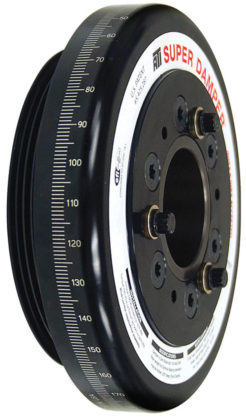 ATI Damper - 7.074in - Alum - Honda D - 4 Grv Rear Alum uminum Pulley - 10 Percent Underdrive - Striker Modified