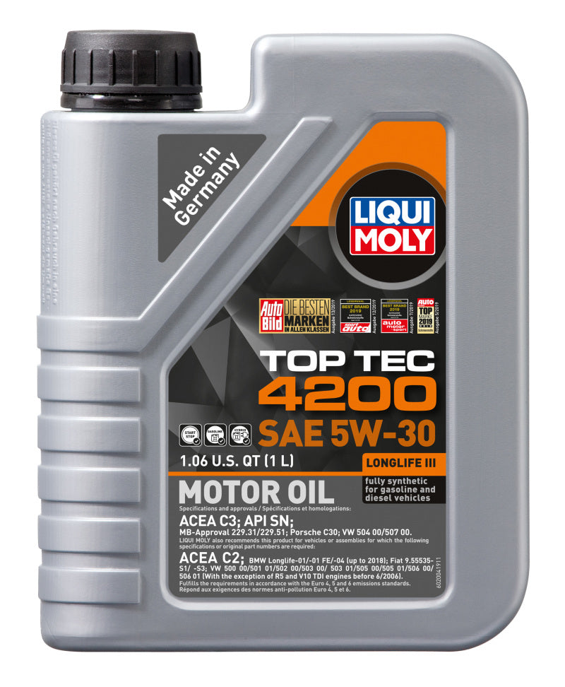 LIQUI MOLY 1L Top Tec 4200 New Generation Motor Oil SAE 5W30 - Striker Modified