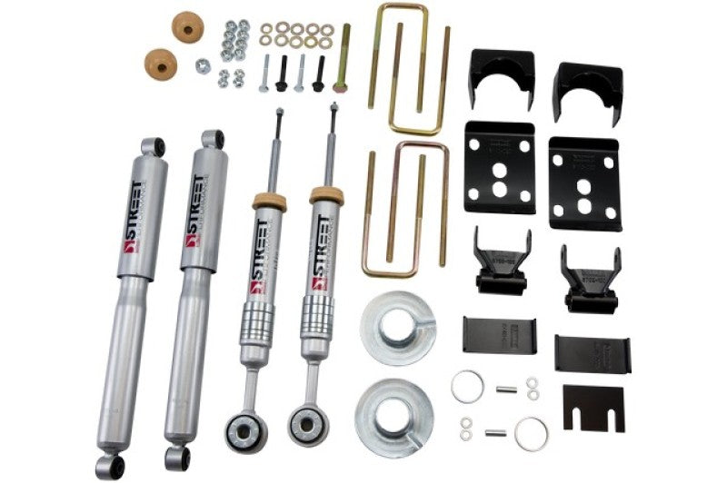 Belltech 09-13 Ford F150 Reg Cab 2WD Short Bed Lowering Kit w/SP Shocks 1 or 3in F/5.5in R Drop - Striker Modified