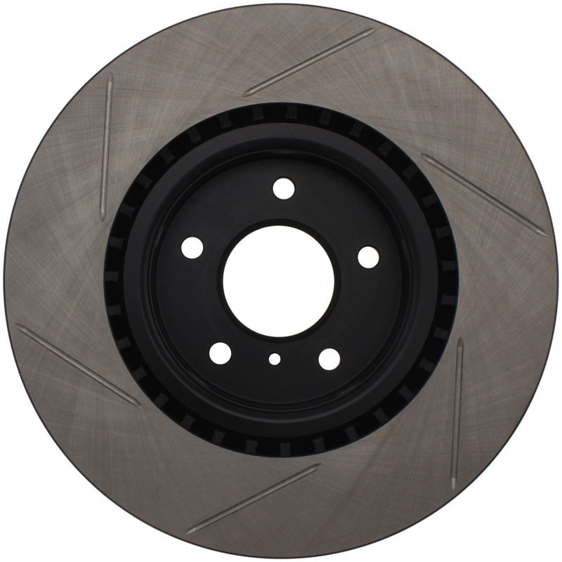 StopTech Power Slot 03-07 350z/ 03-04 G35 w/ Brembo SportStop Slotted Front Left Rotor - Striker Modified