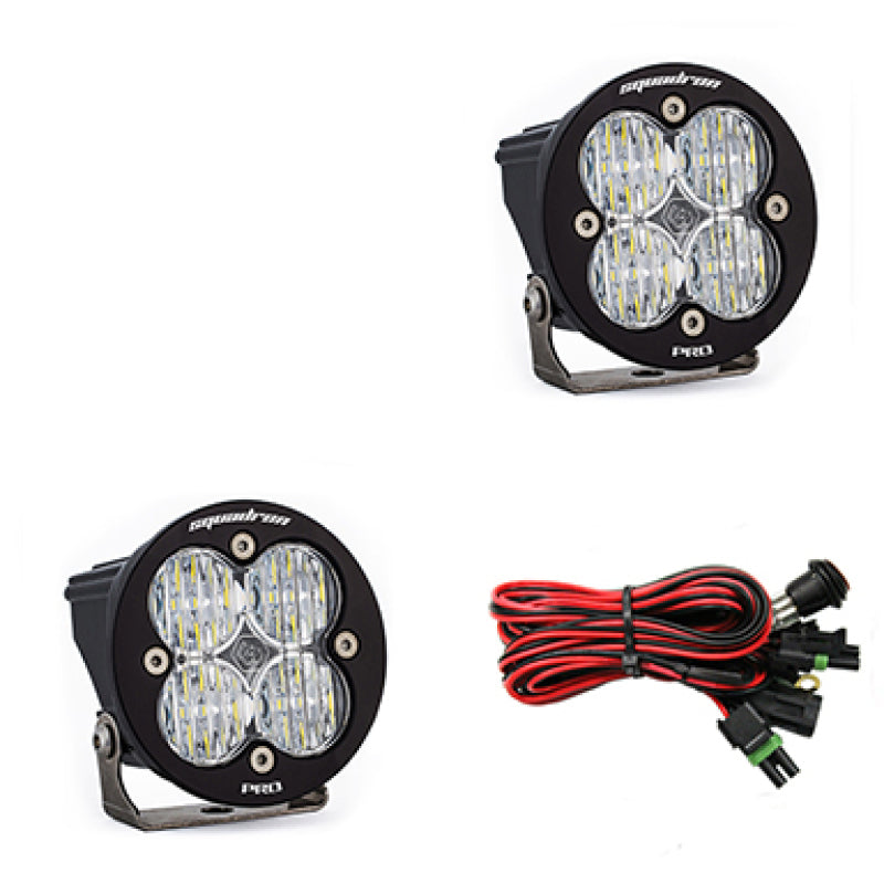 Baja Designs Squadron R Pro Wide Cornering Pair LED Light Pods - Clear - Striker Modified