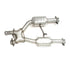BBK 96-04 Mustang 4.6 GT / Cobra Short Mid X Pipe w Catalytic Converters 2-1/2 For Long Tube Headers - Striker Modified