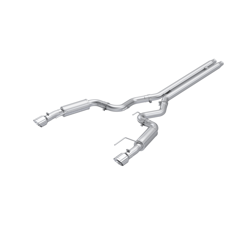 MBRP 2024 Ford Mustang GT S650, 5.0L 3in Dual Split Rear Aluminized Steel - Striker Modified