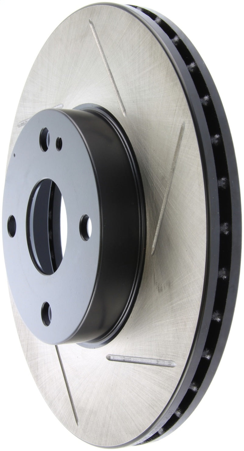 StopTech Power Slot 94-97/99-05 Mazda Miata (01-05 Normal Suspension Only) SportStop Slotted Front - Striker Modified
