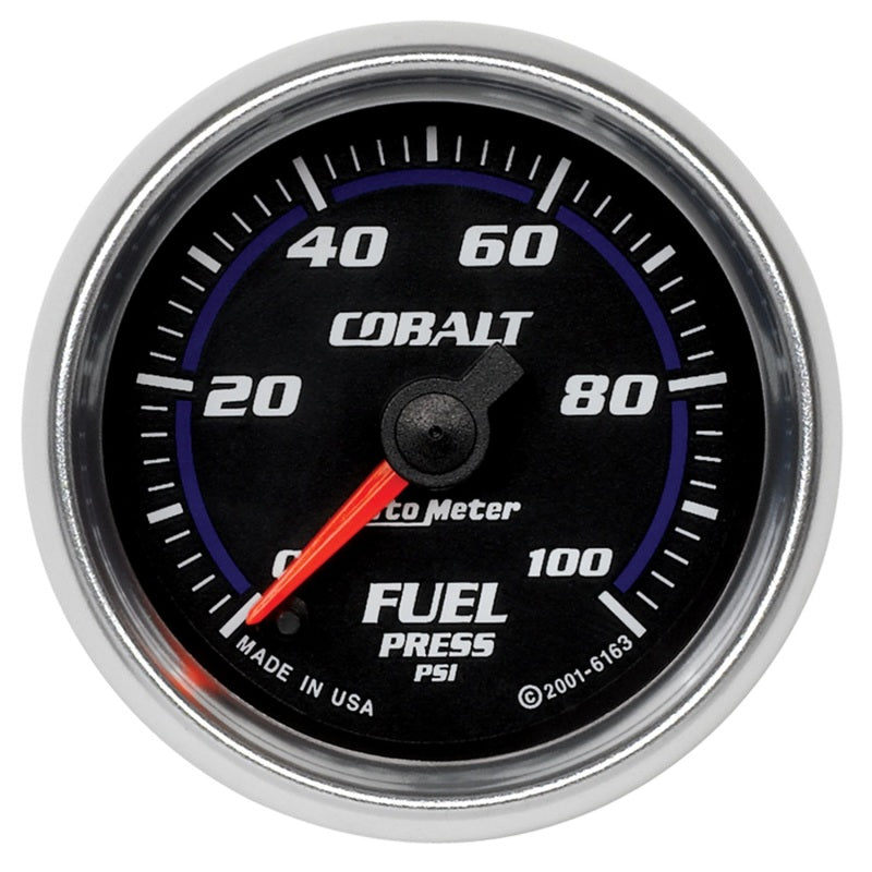 Autometer Cobalt 52mm 100 PSI Electronic Fuel Pressure Gauge - Striker Modified