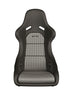 Recaro Classic Pole Position ABE Seat - Black Leather/Pepita Fabric - Striker Modified